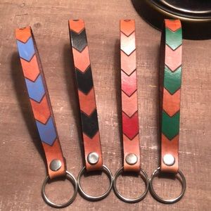 Handmade genuine leather keychain/bracelet